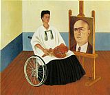 Frida Kahlo Self Portrait with the Portrait of Doctor Farill painting